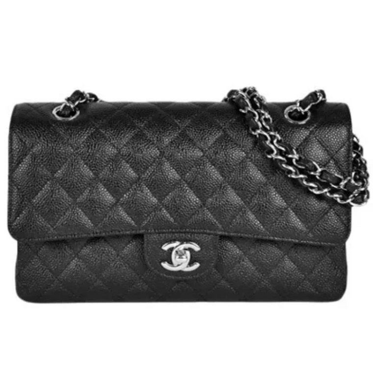 Czarna skórzana torebka Chanel Flap Chanel Vintage