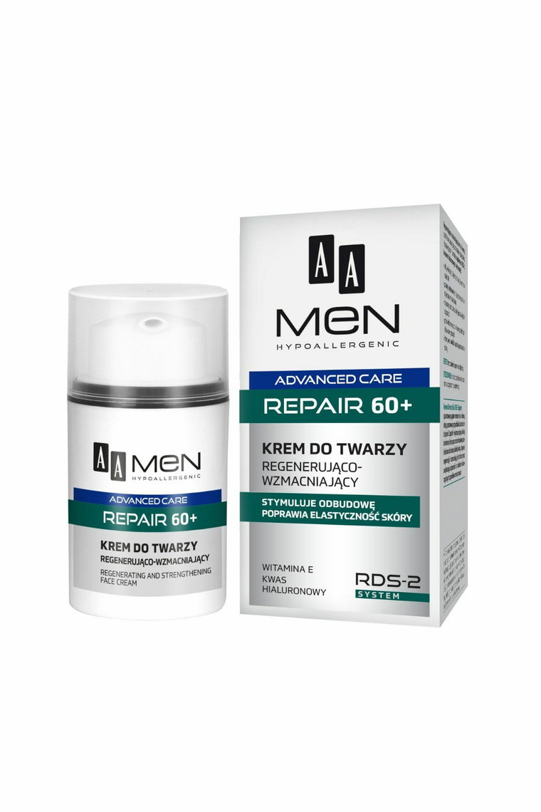 AA Men Advanced Care Repair 60+ Krem do twarzy regenerująco-wzmacniający 50 ml