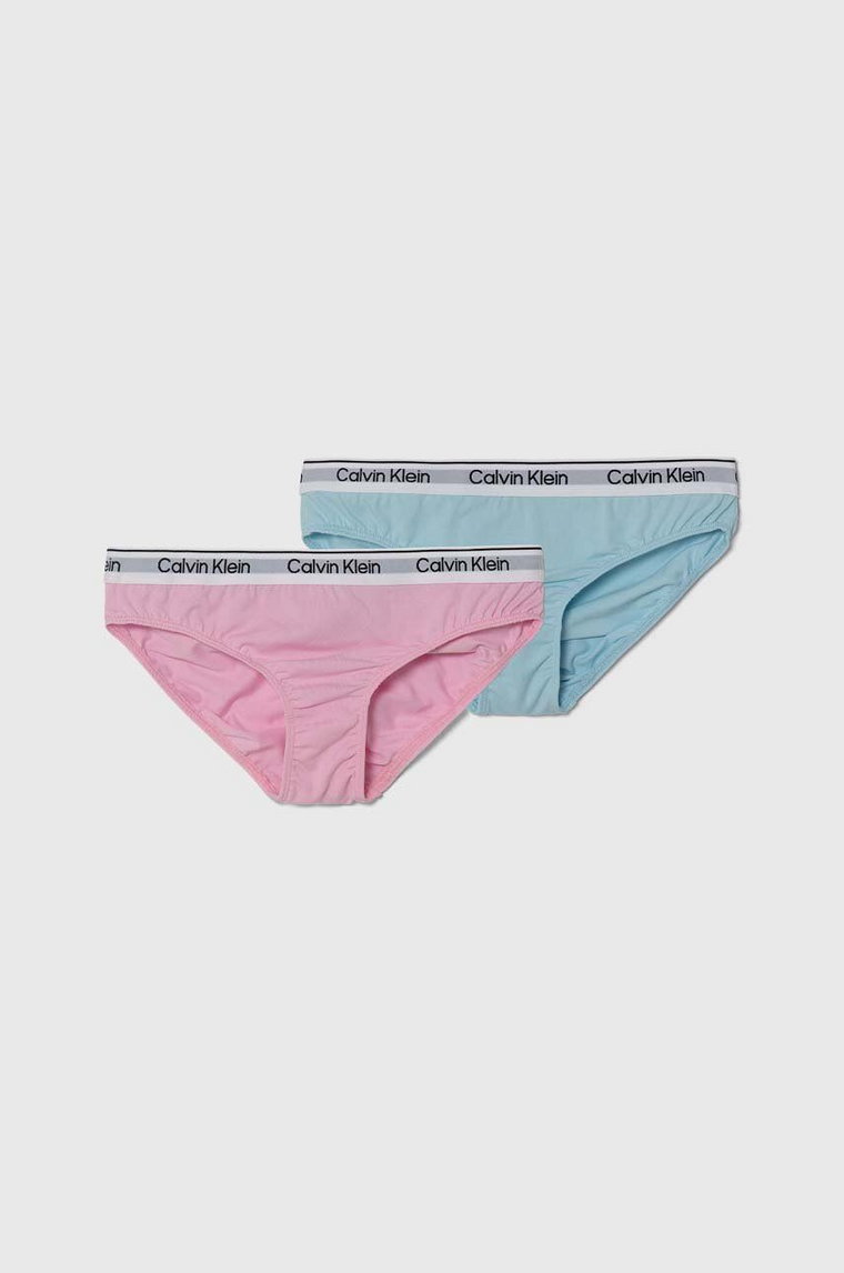 Calvin Klein Underwear figi dziecięce 2-pack kolor różowy