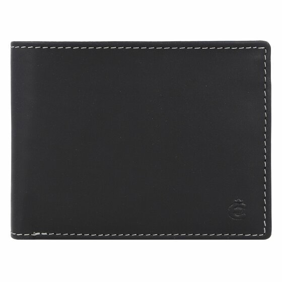 Esquire Portfel Dallas RFID Skóra 12 cm schwarz