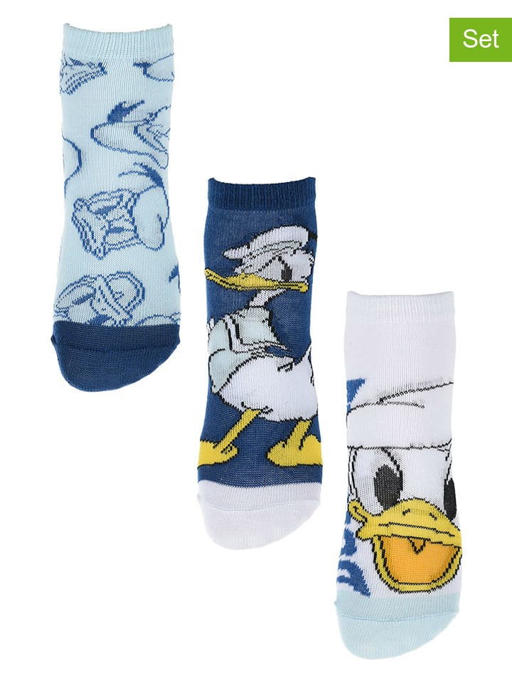 Donald Duck Skarpety (3 pary) "Donald" w różnych kolorach