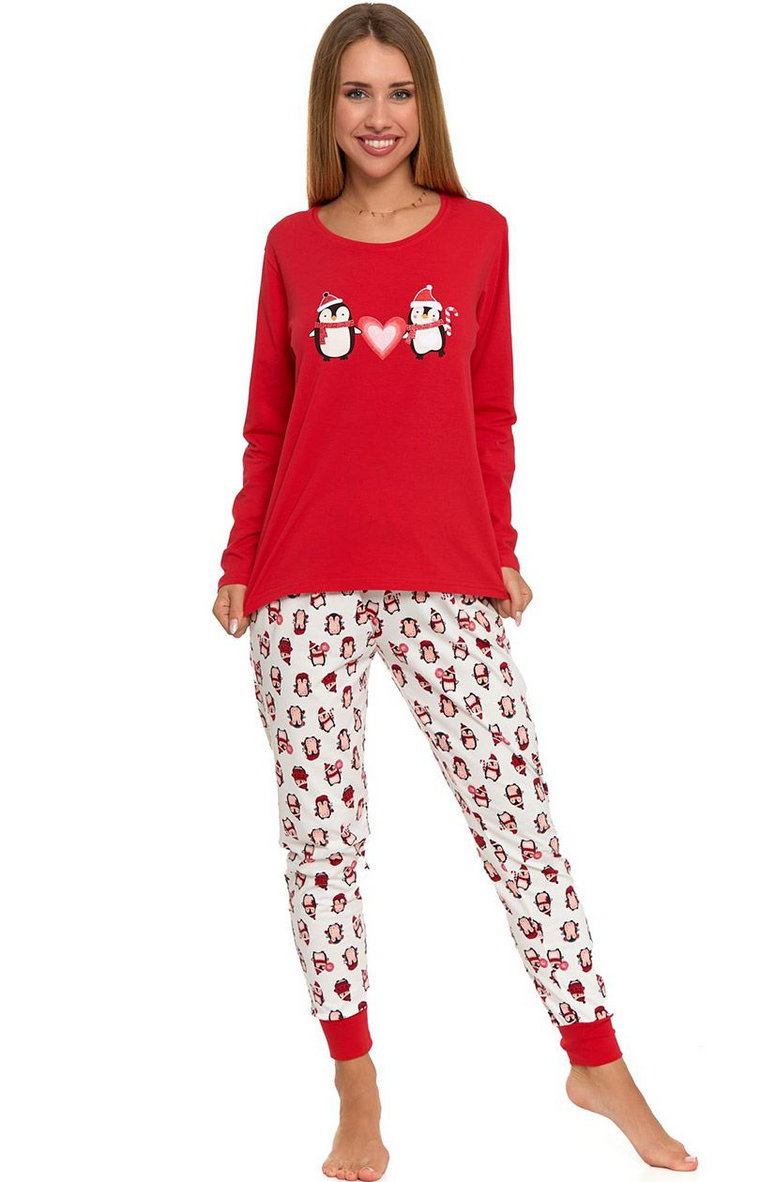Moraj piżama świąteczna damska PDD4800-005, Kolor czerwony, Rozmiar XL, Moraj