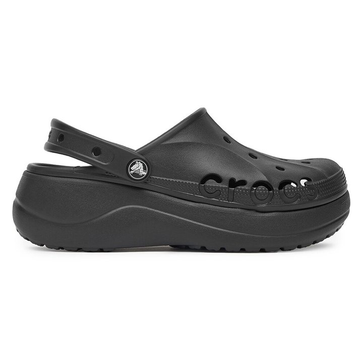 Klapki basenowe Crocs BAYA PLATFORM CLOG 208186-001 - Lamoda.pl