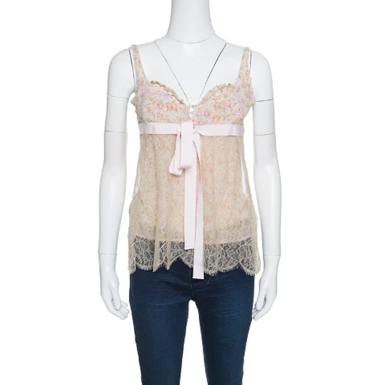 Pre-owned Silk tops Valentino Vintage