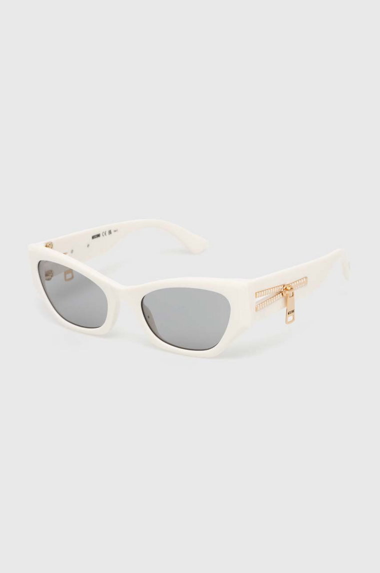 Moschino okulary przeciwsłoneczne damskie kolor biały MOS159/S