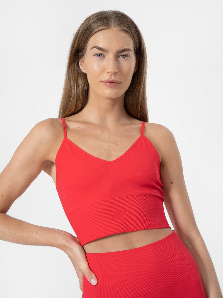 Crop-top treningowy bezszwowy damski