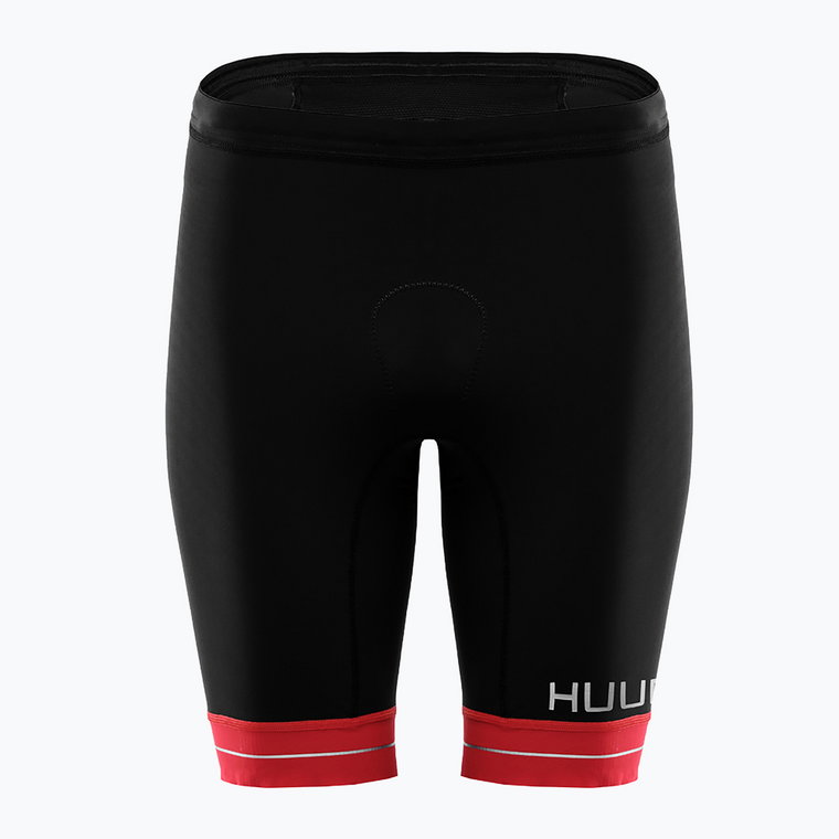 Spodenki triathlonowe męskie HUUB Race Tri Short black/red