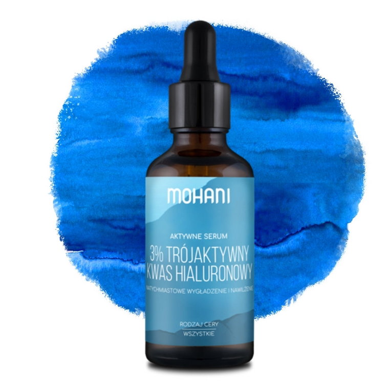 KWAS HIALURONOWY SERUM 3% ŻEL TRÓJAKTYWNY MOHANI 50 ml