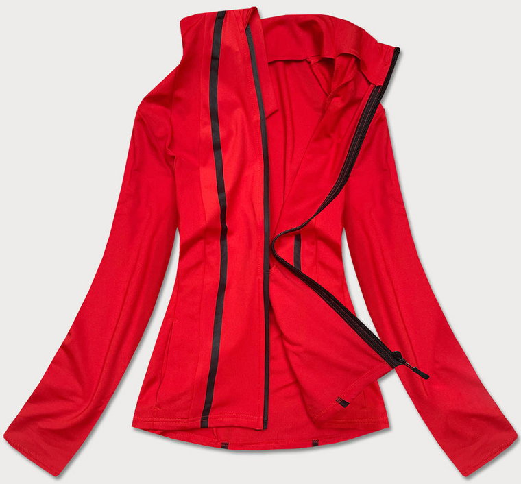 Bluza damska z niską stójką czerwona (hh020-05)