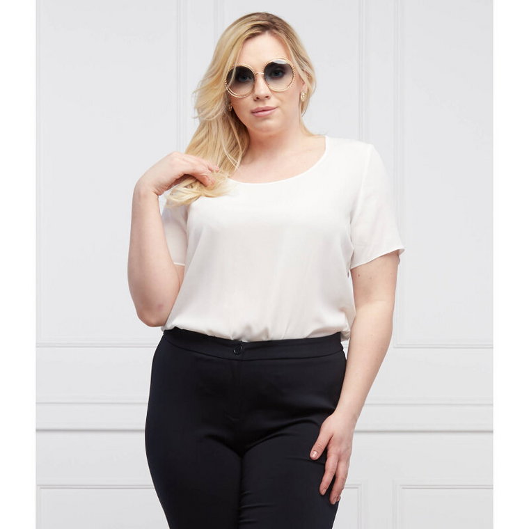 Persona by Marina Rinaldi Bluzka BELLA Plus size| Regular Fit | | z dodatkiem jedwabiu