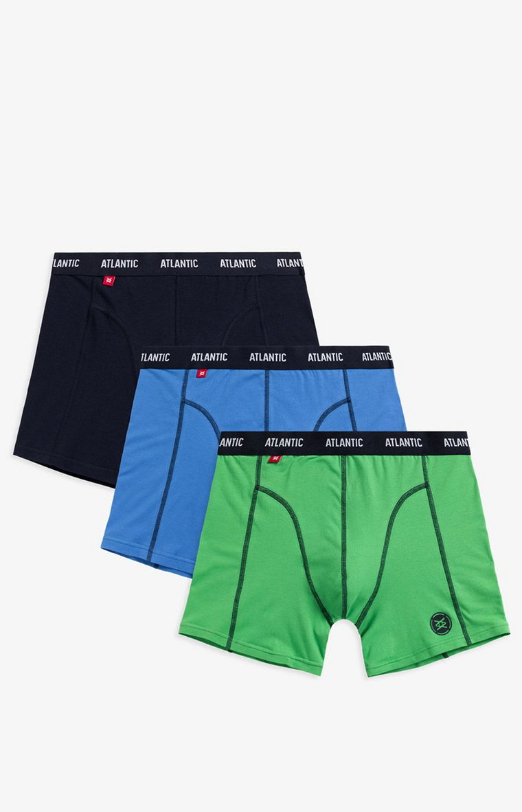 3-pack Bawełniane bokserki męskie Comfort 3MH-047, Kolor multicolour, Rozmiar M, ATLANTIC
