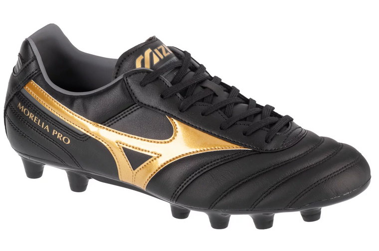 Mizuno Morelia II Pro FG P1GA231350, Męskie, Czarne, buty piłkarskie - korki, skóra licowa, rozmiar: 42