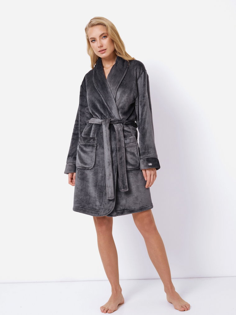 Szlafrok Aruelle Eva bathrobe XL Czarny (5904541439808). Szlafroki damskie