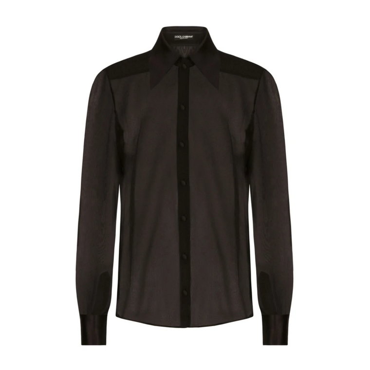 Czarne Koszule dla Mężczyzn Dolce & Gabbana