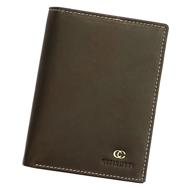 Praktyczny Skórzany męski portfel Cefirutti z RFID