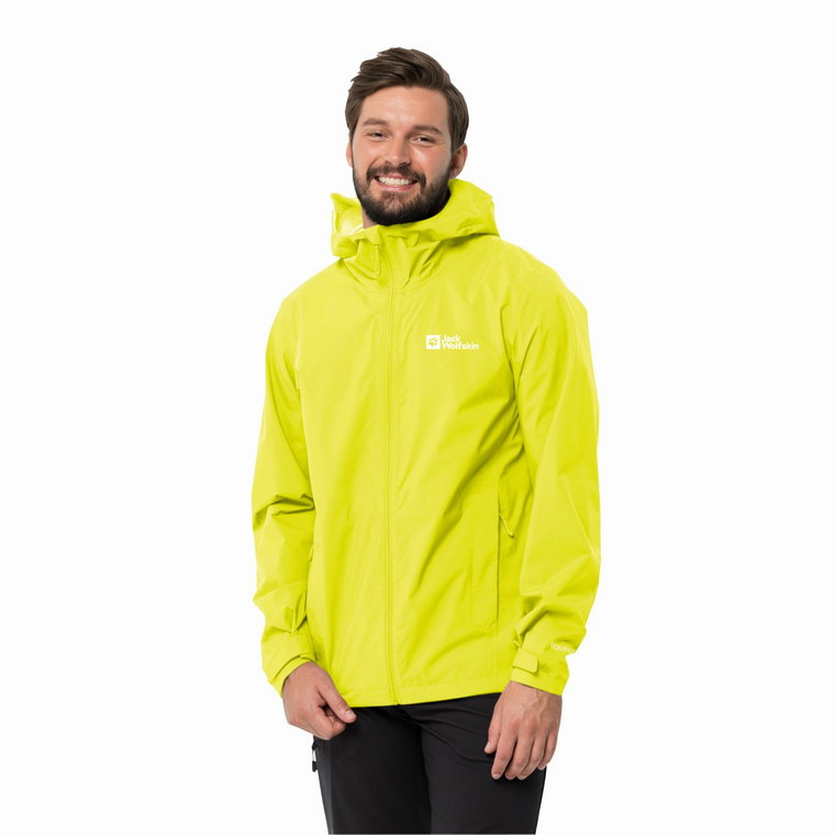 Męska kurtka przeciwdeszczowa Jack Wolfskin ELSBERG 2.5L JKT M Firefly - M