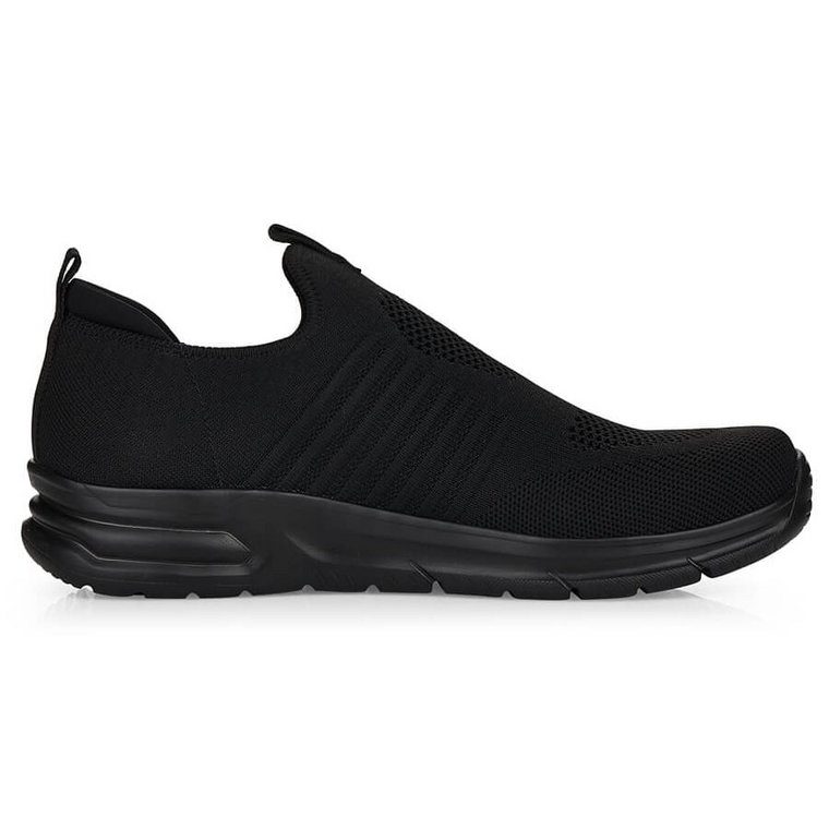 Komfortowe buty sportowe męskie wsuwane czarne Rieker B7365-00