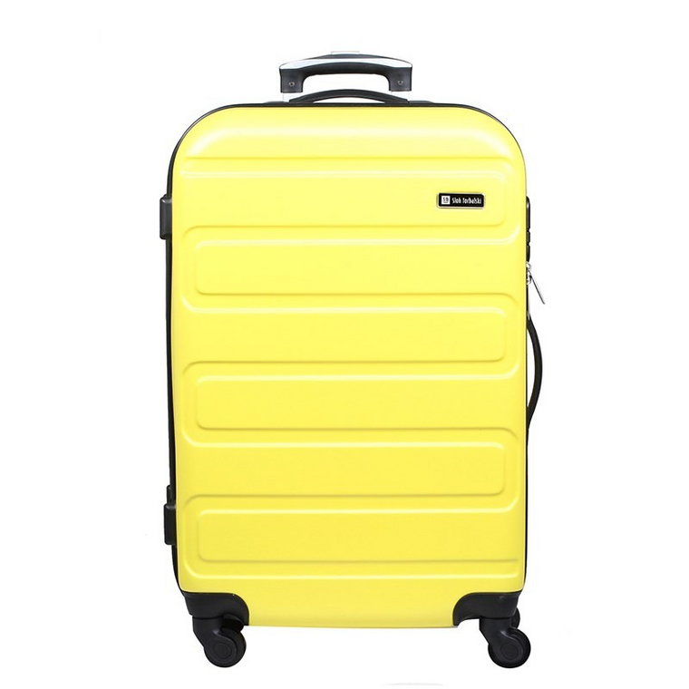 Żółta średnia walizka 64 cm Alexa. Twarda, lekka, na kółkach