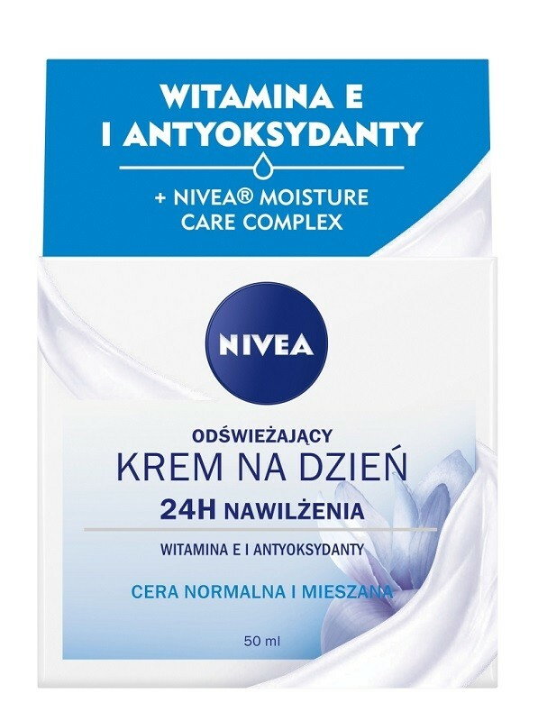 Nivea 24H Nawilżenia - odświeżający krem na dzień cery normalnej i mieszanej 50ml