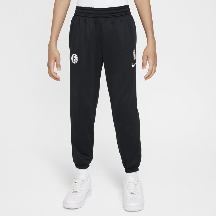Spodnie dla dużych dzieci Nike Dri-FIT NBA Brooklyn Nets Spotlight - Czerń