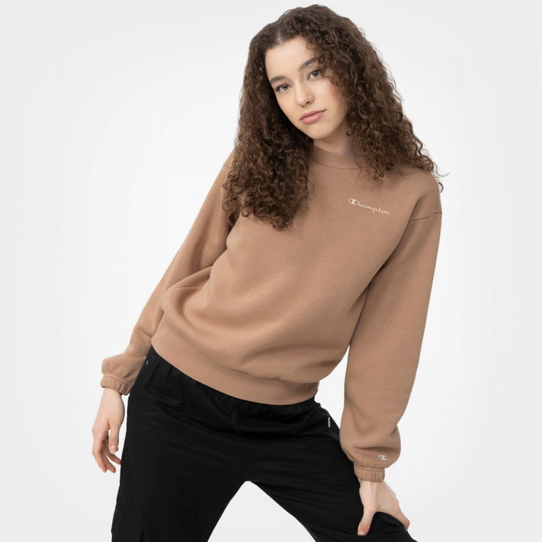 Damska bluza dresowa nierozpinana bez kaptura CHAMPION ROCHESTER Crewneck Sweatshirt - brązowa