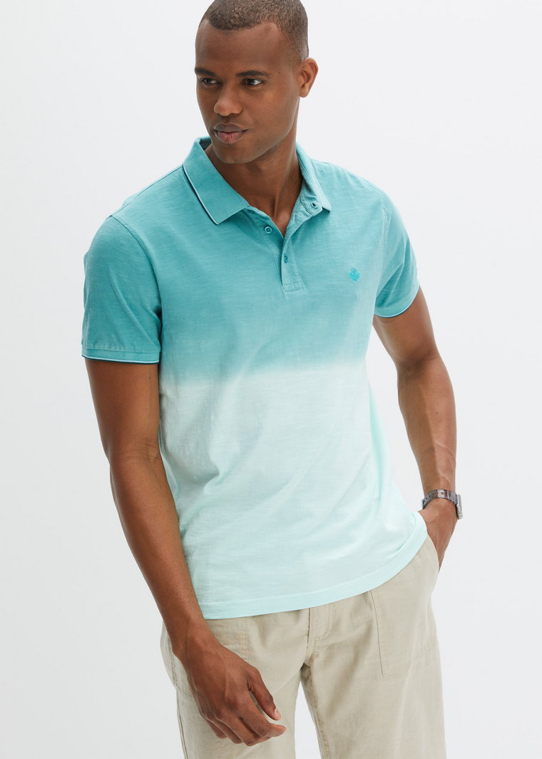 Shirt polo w cieniowanym kolorze