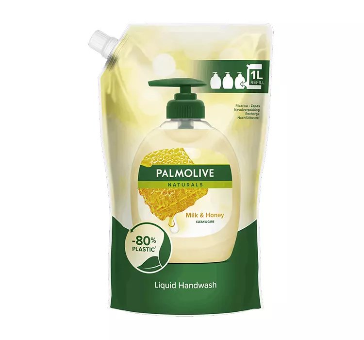 PALMOLIVE NATURALS MYDŁO W PŁYNIE DO RĄK MILK & HONEY REFILL 1000ML