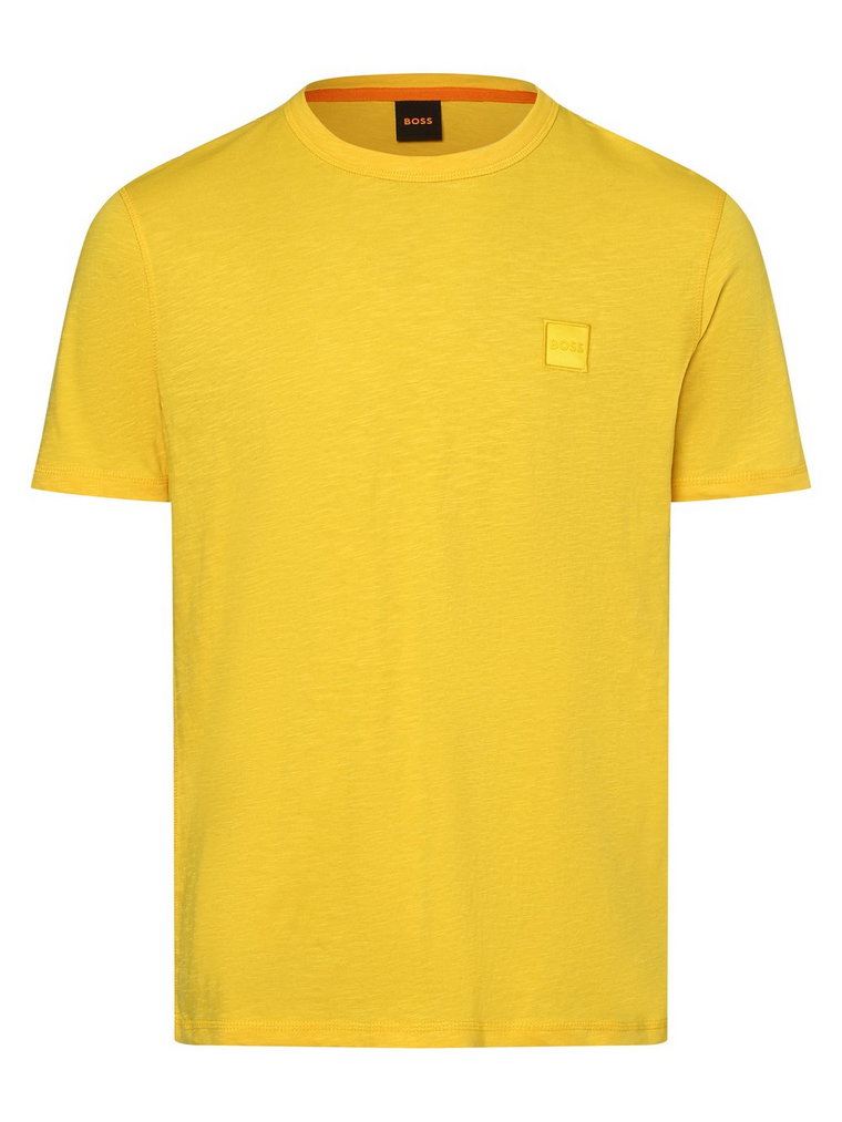 BOSS Orange - T-shirt męski  Tegood, żółty