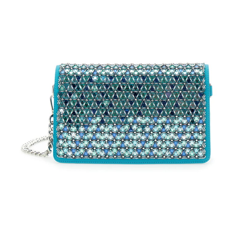 Niebieskie Pochette Torby Alberta Ferretti