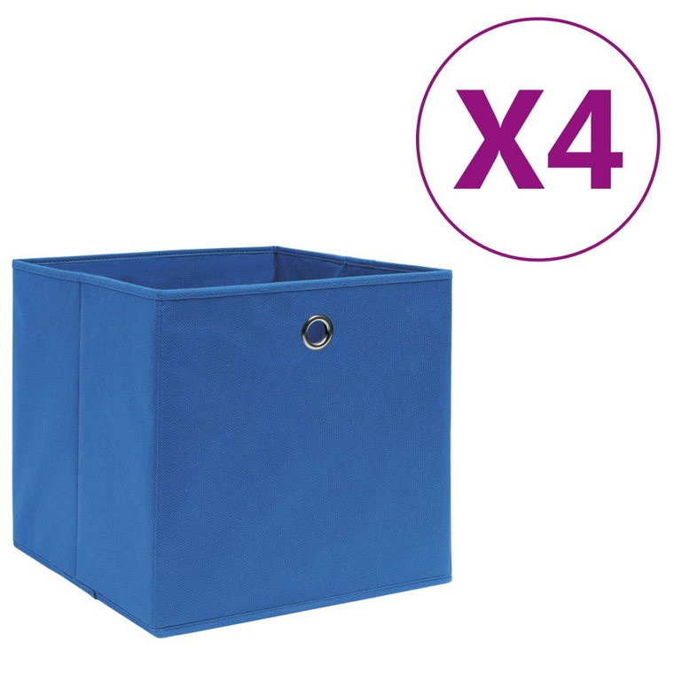 Składane pudełka do przechowywania - niebieskie, 2