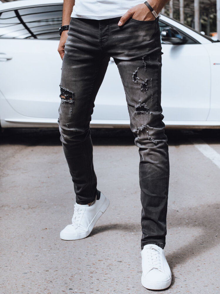 Spodnie męskie jeansowe czarne Dstreet UX4247