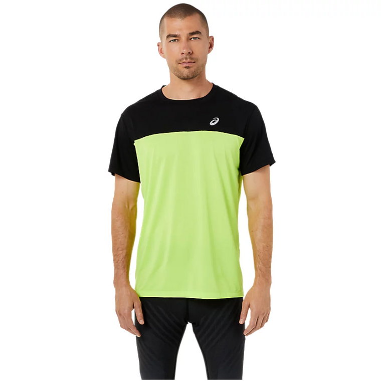 ASICS Race SS Top Tee 2011C239-300, Męskie, Zielone, t-shirty, poliester, rozmiar: L