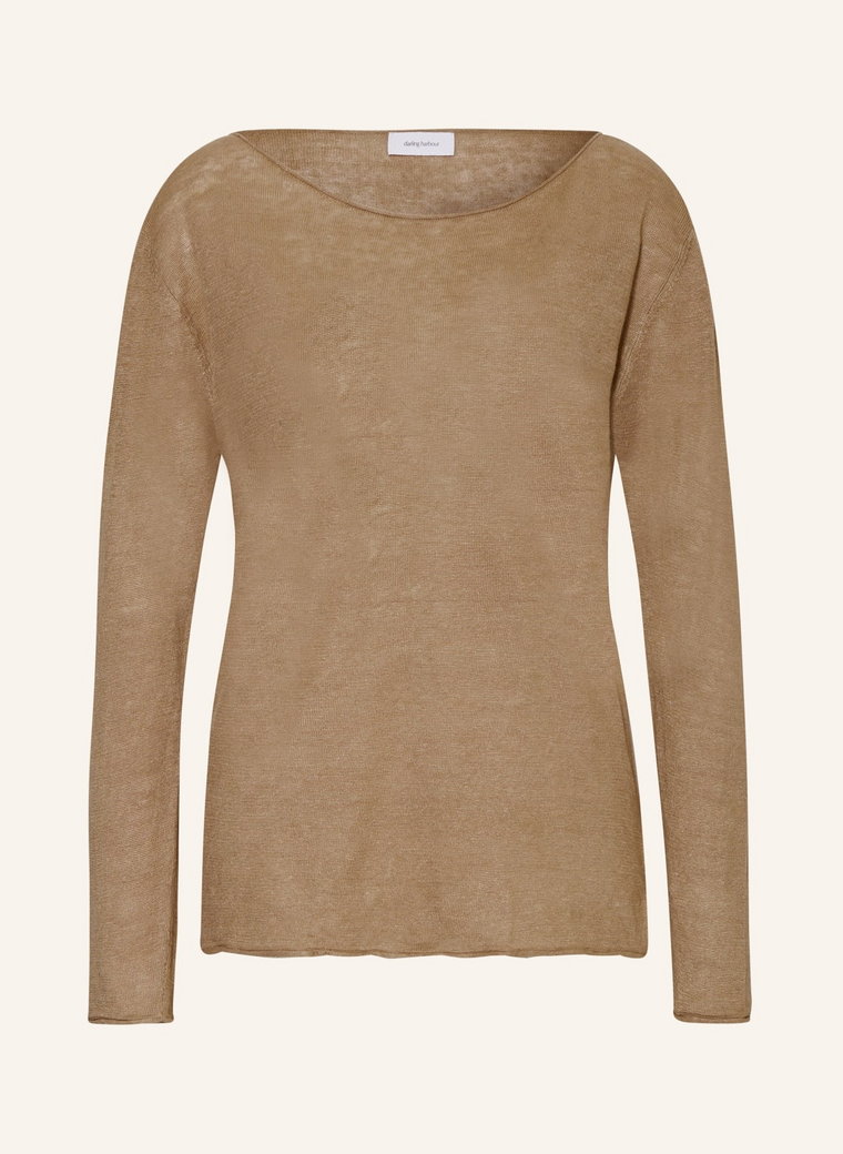 Darling Harbour Sweter Z Lnu beige