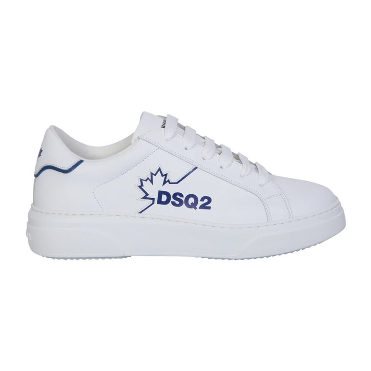 Białe Sneakersy w Kanadyjskim Stylu Dsquared2