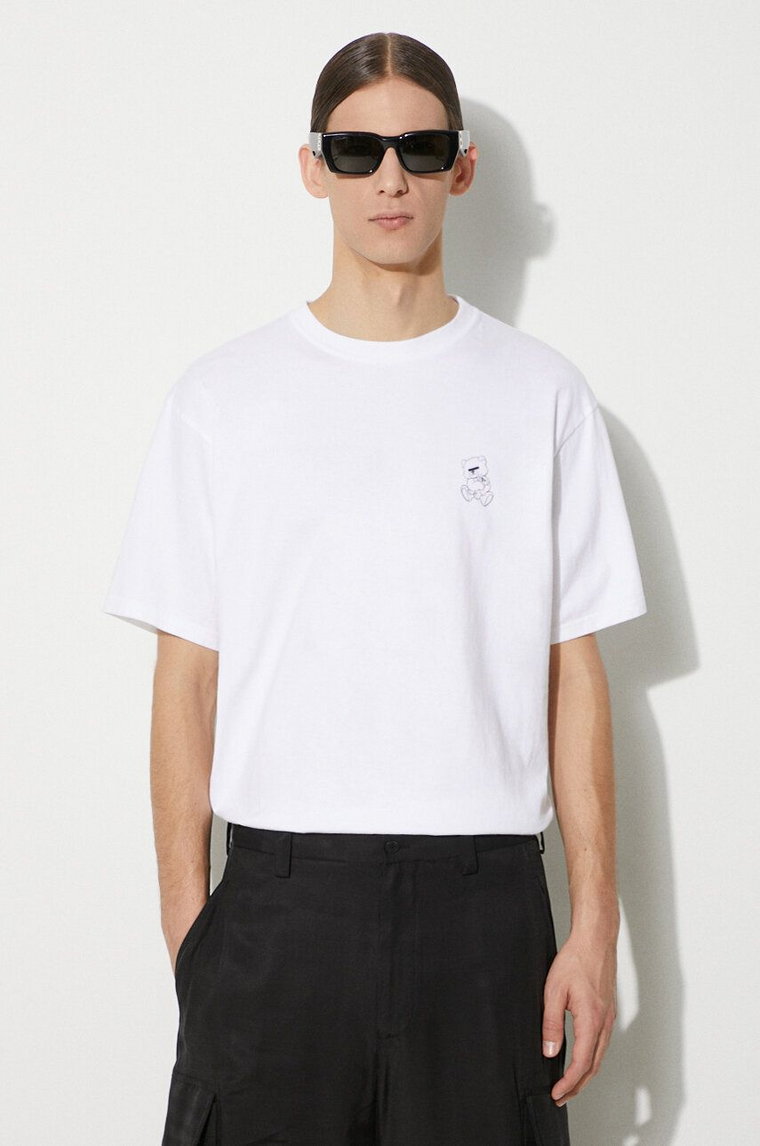 Undercover t-shirt bawełniany męski kolor biały z nadrukiem UB0D3804
