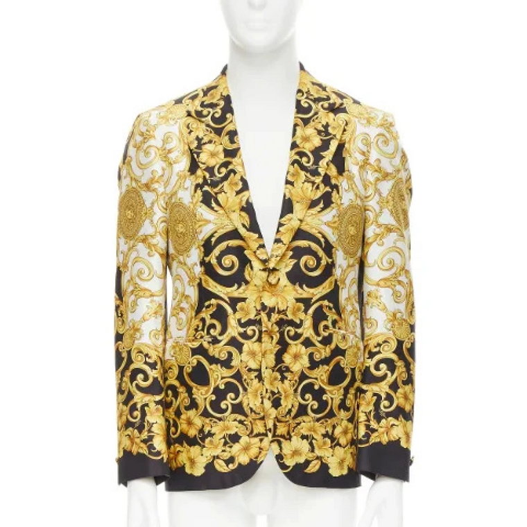pre-owned jedwabna odzież wierzchnia Versace Pre-owned