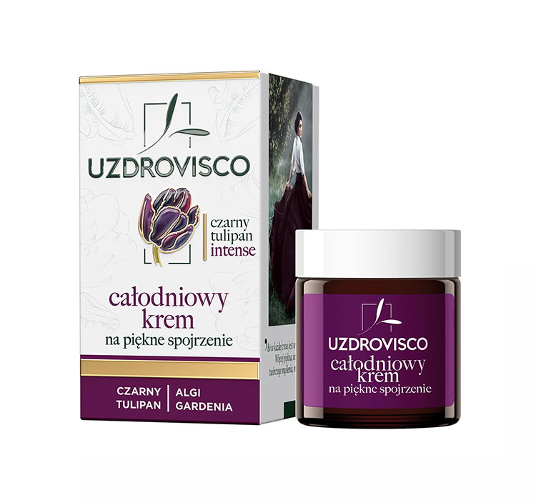 UZDROVISCO CZARNY TULIPAN INTENSE CAŁODNIOWY KREM NA PIĘKNE SPOJRZENIE 25ML