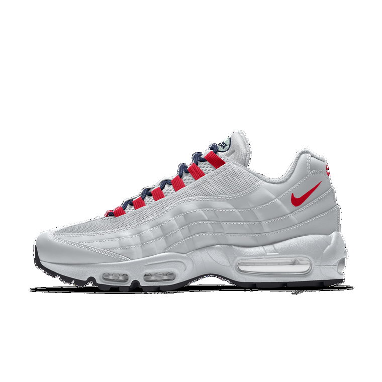 Damskie personalizowane buty Nike Air Max 95 By You - Biel