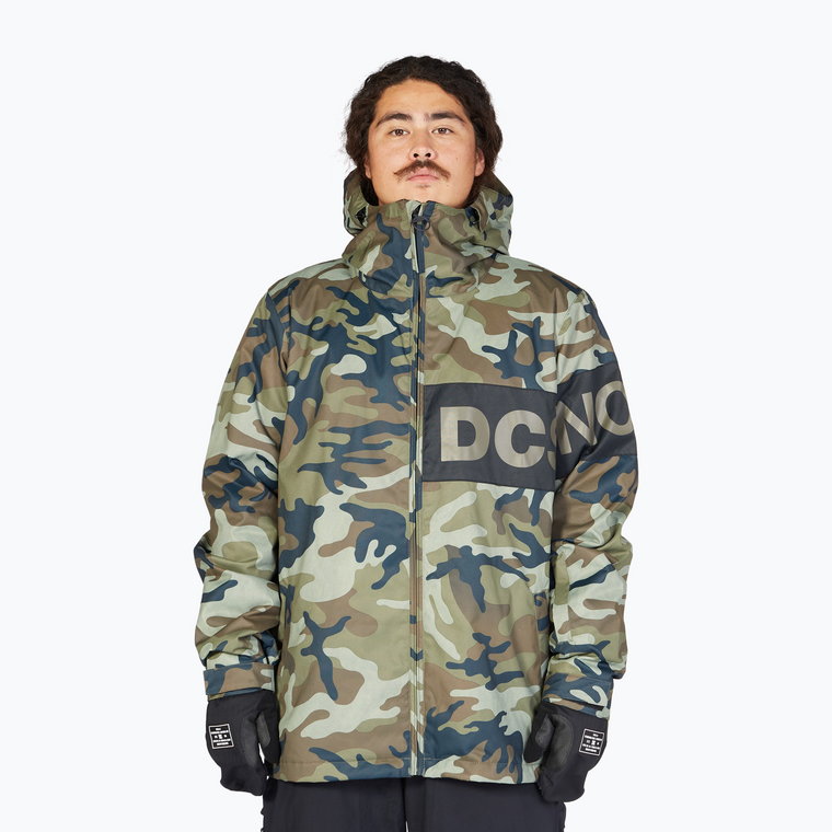 Kurtka snowboardowa męska DC Propaganda woodland camo green