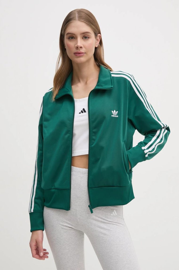 adidas Originals bluza Adicolor Classics Firebird damska kolor zielony z aplikacją JC8262