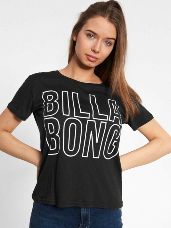 Billabong LEGACY BOYFRIEND black t-shirt damski - XS