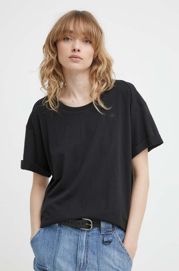 G-Star Raw t-shirt bawełniany damski kolor czarny