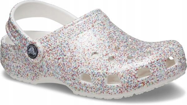 Dziecięce Buty Chodaki Crocs Classic Glitter 23-24