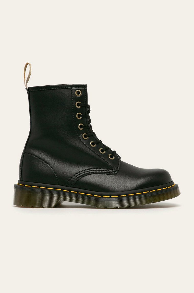 Dr. Martens workery Vegan 1460 kolor czarny na płaskim obcasie 14045001