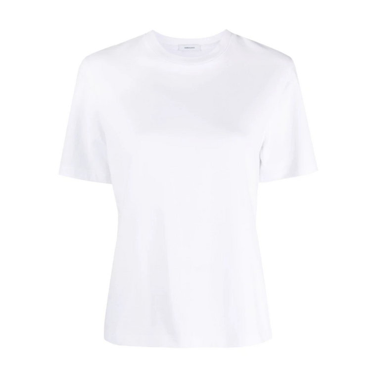 Biała Bawełniana Koszulka - Klasyczny Styl Salvatore Ferragamo