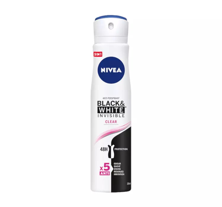 NIVEA BLACK&WHITE CLEAR ANTYPERSPIRANT SPRAY 250ML