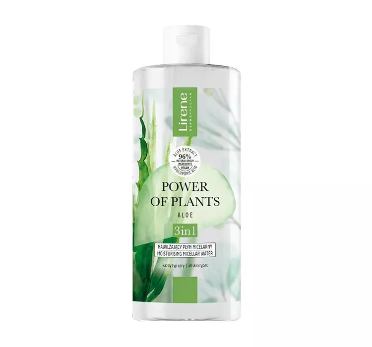 LIRENE POWER OF PLANTS ALOE NAWILŻAJĄCY PŁYN MICELARNY 3W1 400ML