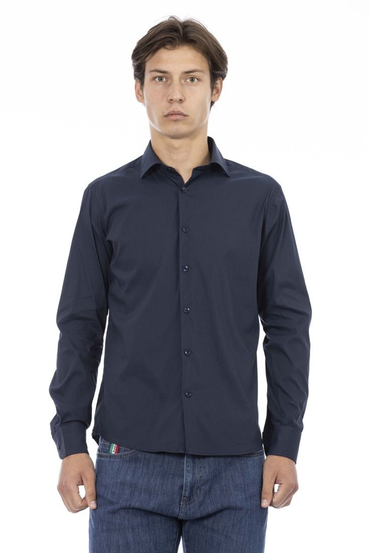 Koszula marki Baldinini Trend model MELODY kolor Niebieski. Odzież męska. Sezon: Cały rok
