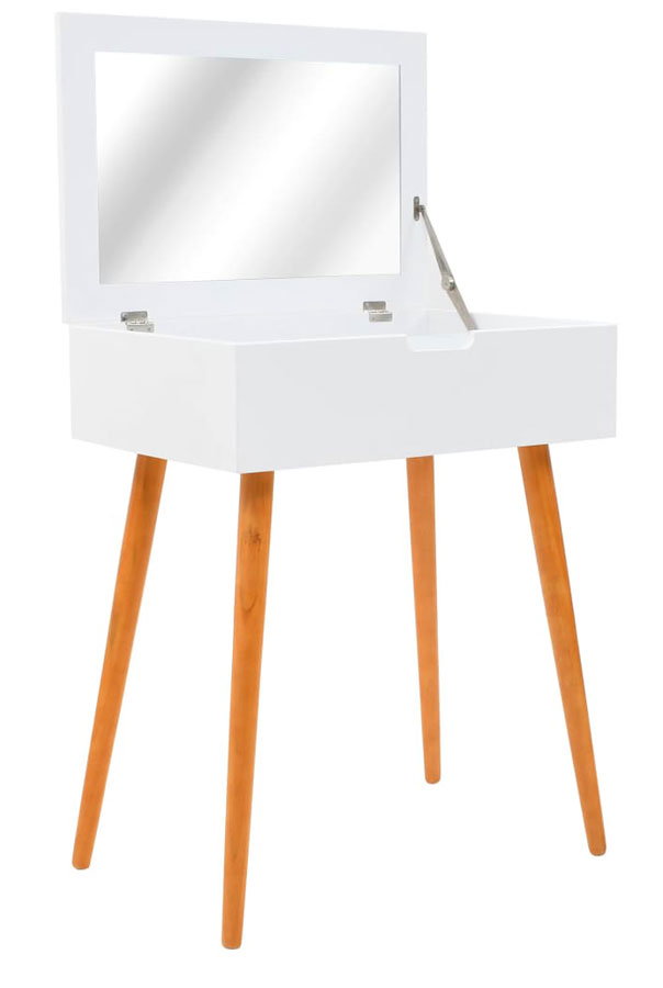 Skandynawska toaletka wąska z chowanym lustrem - Vivienne 3X