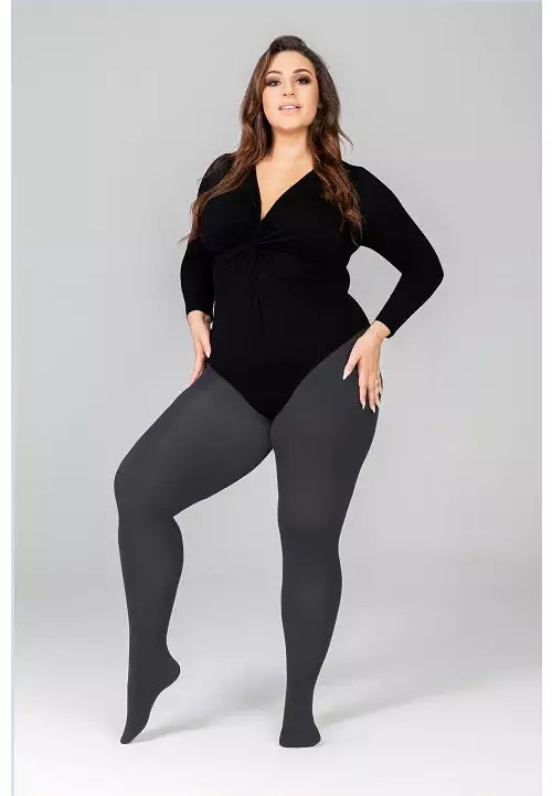 Rajstopy ELIZABETH II Plus Size OBSIDIAN SHORT